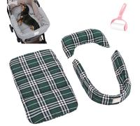 Générique Pet Cart Cushion Side Pad Set, Portable Anti-Slip Removable Washable Carts Pad for Small Dog Cats, Comfortable Protective Puppy Cart Mat for Travel Outdoor Daily Use