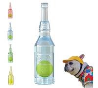 Générique Pet Chew Beer Bottle with Tennis, in Bottle Toy, Water Bottle Cruncher,Beer Bottle with Tennis, Dog Toys for Small Medium Dogs Boredom (Blue)