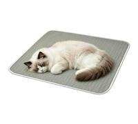 Générique Pet Cool Pad, Summer Cat Cooling Mat, Portable Breathable Chill Mat System, Sturdy Compact Soft Fabric Cooling Layer, Minimal Comfort Style Design for Home Indoor Outdoor Use