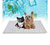 Générique Pet Cooling Mat, Cooling Mat for Dogs Cats, 2025 Upgraded Dog Cooling Mats, Non-Slip, Washable and Instant Cool (Gray,XL(60" D x 40" W))