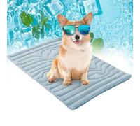 Générique Pet Cooling Mat, Cooling Mat for Dogs Cats, 2025 Upgraded Dog Cooling Mats, Non-Slip, Washable and Instant Cool (Blue,XL(60" D x 40" W))