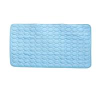 Générique Pet Cooling Mat, Ice Silk Cloth 100x70cm Dog Bed Sleeping Blanket Waterproof Ergonomic Kennel Mattress for Beach, Car Trip, Picnic, Lawn, Living Room