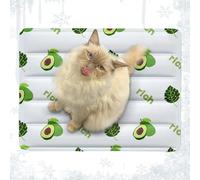 Générique Pet Cooling Mats Dogs, Cat Sleep Pad Dog Cooling Mat, 11.81x15.75 inches Portable Scratch Resistant Reusable Floor Cushion, Hot Weather Use for Small Outdoor Resting