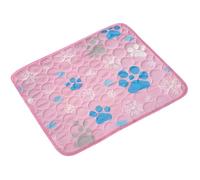 Générique Pet Cooling Pad, Dog Cooling Mat, Scratch Resistant Foldable Ice Silk Bed for Indoor and Outdoor Use, Breathable Nylon and Polyester, Filled with Cotton, 23.62x19.69 inches