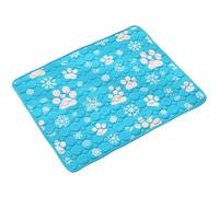 Générique Pet Cooling Pad, Dog Cooling Mat, Scratch Resistant Foldable Ice Silk Bed for Indoor and Outdoor Use, Breathable Nylon and Polyester, Filled with Cotton, 23.62x19.69 inches