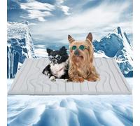 Générique Pet Cooling Pad,Gel-Free Machine Washable Dog Cooling Pads,Anti-Slip and Foldable Indoor and Outdoor coolings Mat,Suitable for All Breeds and Sizes