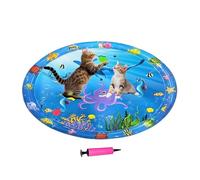 Générique Pet Cooling Pad, Ice Mat, Anti-Scratch Dog Cooler, Large 39.37x39.37 inches, Includes Pump, Interactive Sensory Toy for Hot Weather, Travel, Garden, Outdoor, Bedroom, Apartment