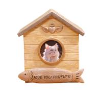 Générique Pet Cremation Urn - Dog Ashes Box, Cat Keepsake Container, House Shaped Memorial Display | Decorative Funeral Love You Forever Storage Box Pet Remembrance Gift Memorial