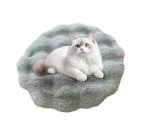 Générique Pet Cushion - Round Machine Washable Self-Warming Pad | Anti-Slip Dog Bed for Kennel, Crate and Floor, for Camping, Travel, Balcony and RV Use for Small to Large Breeds