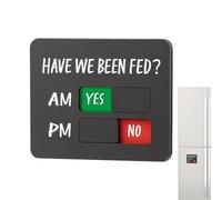 Générique Pet Feeding Reminder - AM PM Slider Chart | Magnetic Or Double Sided Adhesive Dog Fed Sign,for Refrigerator Kitchen Home Daily Routine Weight Loss Program Appetite Control
