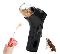Générique Pet Food Dispenser Launcher, Interactive Snack Shooter and Food Catapult,Cat Treat Shooter Gun, Cat Treat Gun, for Exercise, Play and Training (Black)