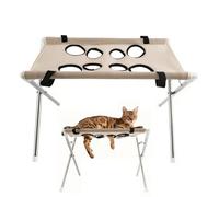 Générique Pet Grooming Hammock for Small Dogs & Cats | Stable Elevated Iron Frame Restraint | Anti-Scratch Helper for Nail Trimming Ear Cleaning Bathing | Max Weight 10kg