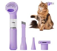 Générique Pet Grooming Vacuum - ABS pPlastic 18x6x6cm, Portable Wireless Multi Nozzles Quiet Cleaner | Handheld Powerful Suction Hair Remover for Bedroom Kitchen Offices Vehicle Truck and Party