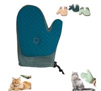 Générique Pet Hair Removal Gloves Spray Massage Brush Gloves, Grooming Mist Glove for Pets, Reusable Shedding Mitt Massage Tool, for All Kinds of Dog and Cat Hair (Blue)