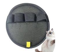 Générique Pet Hair Remover Glove - Double Sided Grooming Reusable Washable | Round Shape Hair Removal Effective | Cats Dogs Puppy Kitten Home Office Indoor Couch Carpet Car Seat