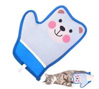 Générique Pet Hair Remover Glove, Reusable Cat Grooming Gloves to Shedding and Hair Removal, 8.66x7.09 Inches Cartoon Cleaning Brush Tool for Dogs, Furniture, Clothes, Carpet, Couch, Bedding