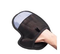 Générique Pet Hair Remover Gloves - 23.5x20cm Multifunctional Bathing Dog Gloves with Mesh & Brush Cloth | Portable Pet Hair Cleaning Supplies Hairs Removal Tool | for Couch Clothes Carpet,