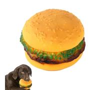 Générique Pet Hamburger Chew Toy - Design Innovation, Cute Bite-Resistant Squeaky Chewing Toys for Dogs and Cats | Soft Squeaky Dog Toys, Hamburger Pet Toy Dog Training for Dogs and Pets