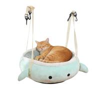 Générique Pet Hanging Bed - Soft Resting Cradle for Small Animals | Airflow Mesh with Insulated Padding, Raised Relaxation Hammock, Space Saving Sleep Solution for Cats Puppies Indoor Rooms