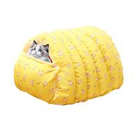 Générique Pet Nest Bed - Removable Cat House for Sleep | Oxford Cloth with PP Cotton, 48x30x20cm Size, 420g Weight, Semi Enclosed Warm Design, Small Dog Puppy Kitten Bedroom Travel Outdoor Home