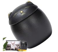 Générique Pet Or Hair Keepsake Box - Pet Urns | Ceramic Small Dog Memorial Urn | Waterproof Memory B0x Decorative for Display Table Shelf Mantel Fireplace Paw Print Plaster Supplies Ceremony