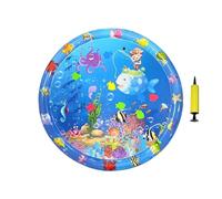 Générique Pet Play Cooling Mat - 39.37x39.37 inches Water Mat for Cats | Pet Wâter Sensory Mats Cats Toy | Inflatable Cooling Pad with Pump | Interactive Animals Bed for Puppy Floor Sofa