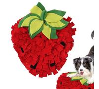 Générique Pet Sniffing Mat, Interactive Dog Feeder Carpet, Strawberry Shape Slow Feed Mat, Non-Slip and Washable Machine for Dogs, Cats, Rabbits, Guinea Pigs, 17.72x13.78 inches