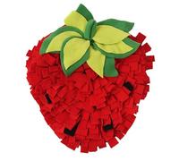 Générique Pet Sniffing Mat, Interactive Slow Feeder, Strawberry Shape Mat, Pet Feeding Mat, Dog Slow Feed Mat, Pet Forage Mat Slow Feed Mat with Strawberry Shape for Dog, Puppy, Cat, Rabbit