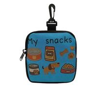 Générique Pet Treat Pouch - Lightweight Puppy Treat Bag | Portable Waist Pack for Walking Small Medium Large Dogs, Waterproof PVC Training Pouch for Hiking Travel and Outdoor Adventures