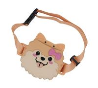 Générique Pet Treat Pouch, Silicone Dog Shape Cat Snack Bag, Magnetic Closure Holder with Adjustable Waist Belt, Leak Proof Training Reward for Walk, Outdoor, Park, Travel, Obedience School