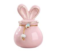 Générique Pet Urn | 150ml Bunny Ear Design Ceramic Memorial Keepsake Jar