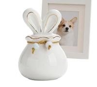 Générique Pet Urns 150ml Bunny - Ear Design Ceramic Memorial Keepsake Jar