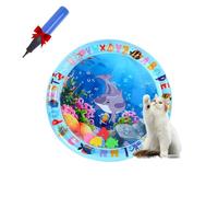 Générique Pet Water Bed, Cat Water Bed Toy, Cooling Mat, Cat Water Mat with Fish, PVC Material, Cool Comfort Inflatable Water Pad, for Cats and Dogs (65 CM Dolphin)