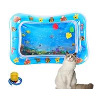 Générique Pet Water Bed, Cat Water Mat with Fish, Cat Water Bed, Cooling Mat for Dogs/Cat, Water Sensory Playmat with Fish for Pet Play, Feel Cool Comfort (E)