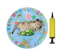 Générique Pet Water Bed, Cats Mat, Fun Animal Design, Comfortable Cooling Artifact, Thickened Inflatable Pad, Suitable for Dogs Enrichment, Water Play, 25.59x21.65 inches