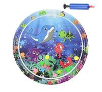 Générique Pet Water Bed, Colorful Kid Play Mat with Inflator, 39.37x39.37 inches Portable Sensory Playing Bed, Inflatable Pet Supplies, Perfect for Hot Weather, Indoor and Outdoor Use
