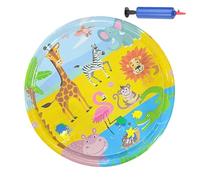 Générique Pet Water Bed, Colorful Kid Play Mat with Inflator, 39.37x39.37 inches Portable Sensory Playing Bed, Inflatable Pet Supplies, Perfect for Hot Weather, Indoor and Outdoor Use