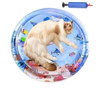 Générique Pet Water Bed, Colorful Kid Play Mat with Inflator, Inflatable Pet Supplies, Portable Sensory Playing Bed for Hot Weather, Outdoor Use for Dogs, Cats, 39.37x39.37 inches