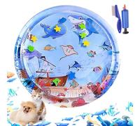 Générique Pet Water Bed, Petwater Bed for Dogs, Cat Watermat, 39.3 * 39.3" Pet Waterbed Play Mat for Playing Sleeping, Cat Interactive Toys with Inflator (#B)
