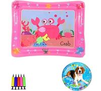 Générique Pet Water Bed, Thickened Water Sensory Play Mat for Cats Dog, Non-Scratch Design for Self Play Feel Cool Comfort Washable Inflatable Playmat (G,27.5 * 19.6inch)