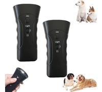 Générique PetGentle Anti Barking Device, Dog Bark Deterrent & Trainer - Stop Excessive Barking, Instantly Stop Barkings & Other Bad Behaviors with Click of a Button, for All Dogs (Rechargeable*2)