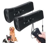 Générique PetGentle Anti Barking Device, Petgentle Dog Training Device, Ultrasonic Dog Bark Deterrent & Trainer Instantly Stop Barking & Other Bad Behaviors with 1 Click of a Button (2pcs)