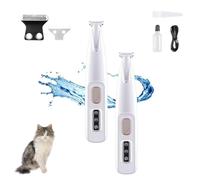 Générique Petior Pet Paw Trimmer, 2024 New Rechargeable Low Noise Cordless Dog Paw Trimmer with LED Light, Petior Upgraded Pet Paw Trimmer for Paws Face Eyes Ears Rump (2Pc Style 2)