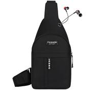 Générique Petit À Bandoulière - Tissu Oxford Imperméable, Trou pour Casque
