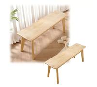 Générique Petit Banc en Bois Massif, Banc Salle A Manger Style Campagnard, Bancs A Chaussures 60/80/100/120/140/150/160/180 Cm Banquette Angle Vintage, Tabouret Repose-Pieds(Natural,180 cm/70.87 in)