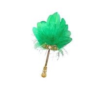 Générique Petit éventail à plumes décoratif artistique pour fêtes à thème, reconstitutions historiques et projets créatifs, accessoires photo, accessoires de danse