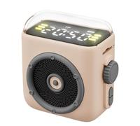 Générique Petit Haut-Parleur Portable,Lecteur de Musique Magnétique - Enceinte Ultra-Portable avec Clip Arrière,pour Salle d'étude Automobile Pique-Nique Fête Déplacement Bord de mer Fitness