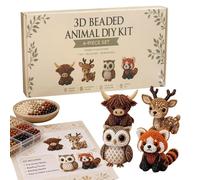 Générique Petit Kit Perles Animaux 3D | Kits Broderie Perles Oiseaux 3D DIY | Kit Art Perle g-Raines Oiseaux Mignons | Ensemble Fabrication Bijoux Animaux Amusants Faits Main pour Débutants