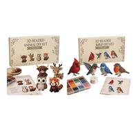 Générique Petit Kit Perles Animaux 3D | Kits Broderie Perles Oiseaux 3D DIY | Kit Art Perle g-Raines Oiseaux Mignons | Ensemble Fabrication Bijoux Animaux Amusants Faits Main pour Débutants