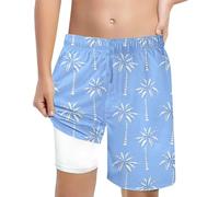 Générique Petit Maillot De Bain pour Garçon,Maillot Confortable Enfant Une Pièce Short Garcon Mini Slip Combinaison Et Natation Bébé Boxer pour l'été Plage Natation (Bleu Ciel,8-9 Ans)